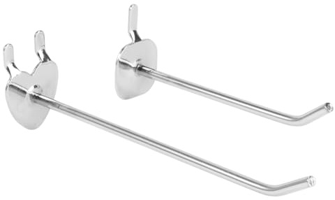 DECORNIJIA 20Pcs Pegboard Hooks Heavy Duty Iron Wall Storage Hangers for Garage Kitchen Workshop Shelves Perforated Wall Hooks for Home Organization and Retail Display