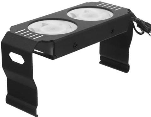 Toddmomy Ventilador Argb para Ram con Refrigerador de Pc, Diseño Dual Pwm Silencioso y Control de Temperatura para Decoracion Verano en Juegos de Bricolaje