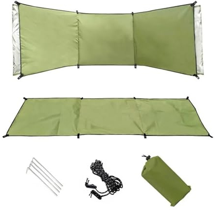 ZYFHYU Pantalla contra el Viento de Playa Parabrisas de Tela Oxford 210D for Exteriores, portátil, Plegable, for Playa y jardín(Style C250x70cm)