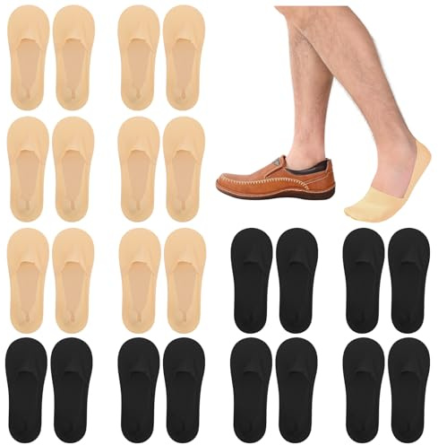 Zuimei 12 Pairs Mens No Show Trainer Socks Invisible Low Cut Socks UK 6-11 | Comfort Cotton Sole, Non Slip Hidden Sock, Breathable Stretch Fit, Ideal for Trainers Loafers and Sneaker