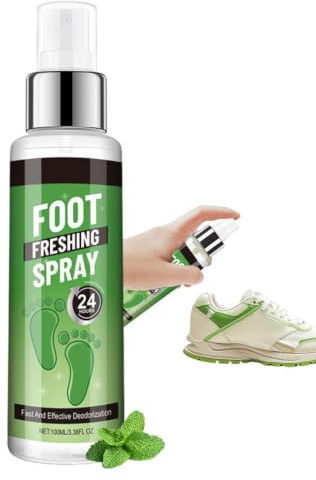 Fotspray mot fotsvamp Icke-klibbig, uppfriskande och luktneutraliserande | Luktneutraliserande för Passar kvinnor och män för inomhus utomhus resor sneakers arbetskängor fotbollsgymvä