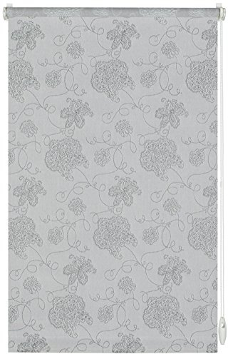 Gardinia EASYFIX Rollo Dekor 721 Stickerei Silber 75 x 150 cm 33302