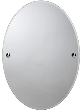 Croydex 'Flexi-Fix' Worcester Bathroom Mirror, Easy Fit No Drilling No Tools