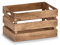 Caja de almacenamiento vintage Zeller 15165, madera, natural, aproximadamente 31 x 21 x 19 cm