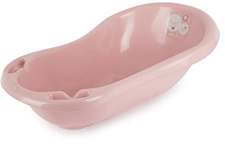 Bieco ergonomische Baby Badewanne 0-12 Monate, 84cm | Baby Wanne | Stöpsel Badewanne | Badewanne Baby | Badewanne für Dusche | Baby Bath Tub | Baby Set | Badeeimer Baby | Mobile Badewanne | Zubehör