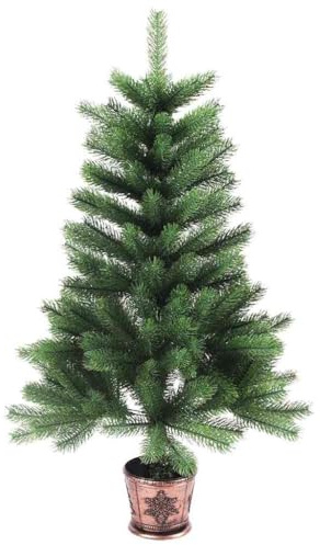 vidaXL Künstlicher Weihnachtsbaum Naturgetreue Nadeln 90 cm Grün