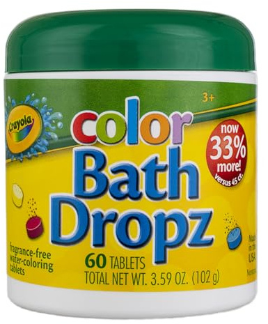 Crayola Color Bath Dropz 3.59 Ounce - 60 Tablets (Pack of 4)