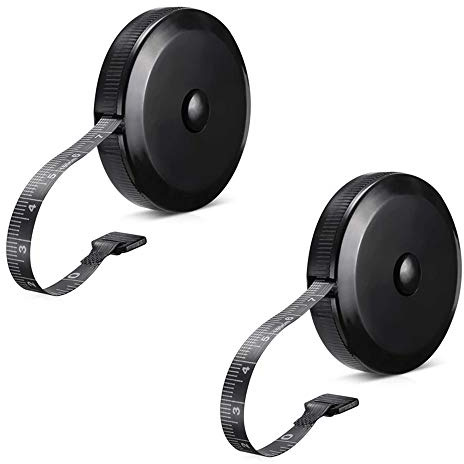 Metro a Nastro Morbido,2 Pack Metri da Sartoria Morbidi Metro a Nastro per Misurazione del Corpo Abbigliamento 1.5M
