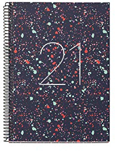 Miquielrius - Jahreskalender 2021 Colour Splash - Katalanisch, Wochenansicht, Größe 155 x 213 mm (~A5), Papier 70 g, fester Einband, Karton, gefüttert