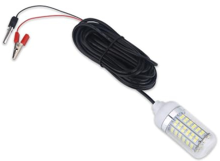 Keenso Luz LED de Pesca subacuática, lámpara de luz de Pesca submarina Nocturna Sumergible de 12V LED para Exteriores