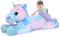 MorisMos Großes Einhorn Plüschtier Kuscheltier XXL,80cm Lilac weich Riesen Einhorn Stofftier Geschenke Mädchen Geburtstag Weihnachten