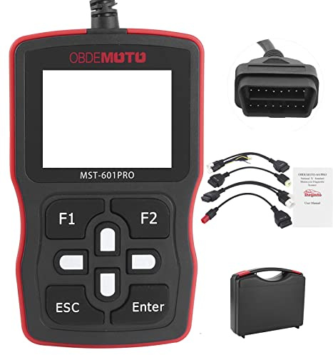 Scanner de Moto, Lecteur de Code Outil de Diagnostic Automobile Outil de Diagnostic de Lecteur de Code de Défaut de Moteur de Voiture pour Toutes Les Voitures de Protocole OBDII