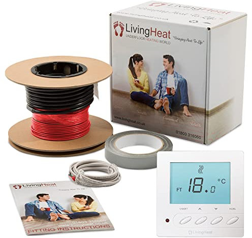 Electric Underfloor Heating Cable System - 200 Watt/m² - 15/m² - M5 Manual Thermostat