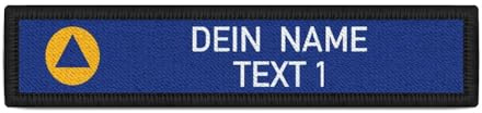 Namenspatch Namensschild personalisiert Katastrophenschutz #42095