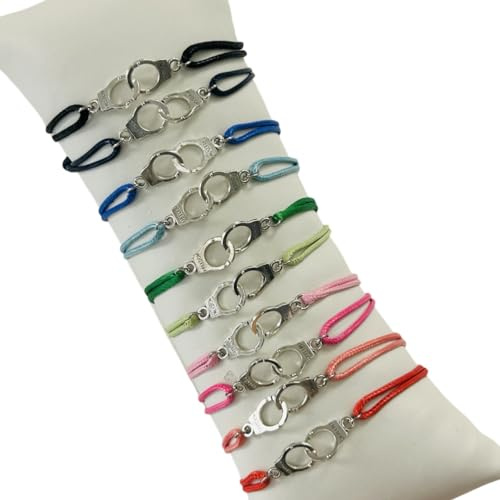 Bracelet Menotte Sur Cordon Freedom - Fil En Nylon Tressé- argent, or ou or rose- 17 Couleurs possibles - Homme Et femme- bracelet d'amitié- cadeaux fêtes pères