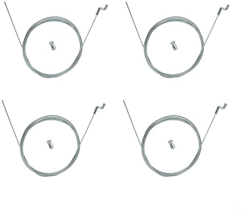 Gdfnmogo Reparatur-Set für Gashebelkupplung mit Schraubnippel, Haken, Rasenmäher, Zug, Motorbremse, Radantrieb, Gaszug, Reparatur-Rasenmäher-Zubehör (4 Set)