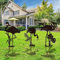 GZDDYUMYJX 3 Paquet Décoration de Jardin pour Flamant en métal, Piquets de Jardin décoratifs de Flamants en métal,Décor extérieur,Art de Cour,Ornements de pelouse,Cadeaux (Flamant Noir)