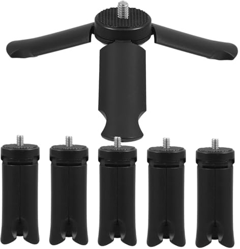LALAFINA Treppiede per Fotocamera in Testa per Treppiede Angolare Supporto in Resistente e Flessibile per Uso Domestico e Portatile