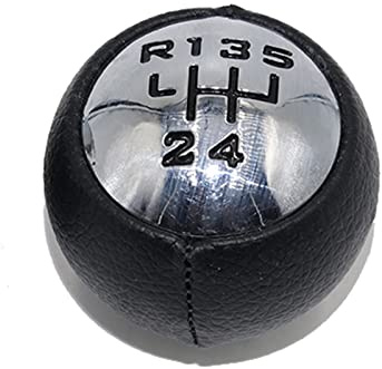 Pomos de palanca de cambios Para Peugeot 307, 308, 3008, 407, 5008, 807, Palanca De Cambios Manual De Cuero PU, Palanca De Cambios Pomo Cambio(5 speed knob)