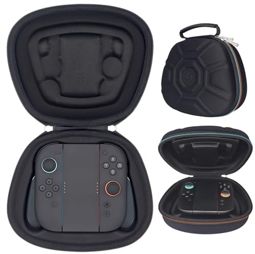 sisma Custodia rigida per Impugnatura originale con Joycon 2 - Custodia protettiva per riporre e trasportare Controller Switch 2, Nero
