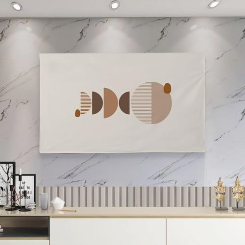 HSTANGKY Funda Antipolvo Para TV De Interior Protector Antipolvo Moderno Y Suave Con Diseño Simple Para Televisores LED/LCD Funda Decorativa Para Televisor Y Monitor De Computadora-Beige1||40-43inch