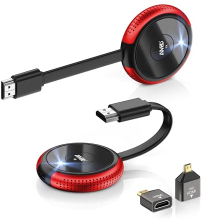 HDMI Wireless Trasmettitore e Ricevitore 4K/5.8G, HDMI Senza Fili Wireless Transmitter Receiver Estensore, Audio Video per Laptop/TV Box/Camera/PS a HDTV/Monitor/Proiettore 165FT/50M