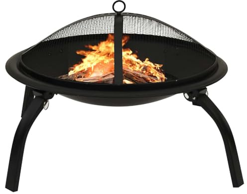 Générique Foyer et Barbecue avec tisonnier 2 en 1 56x56x49 cm Acier,Cheminées,313352