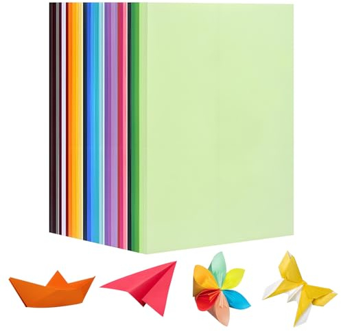 50 Blatt Tonpapier A4 Bunt, COGVOHY 50 Farben - 230 g/m² Buntes Papier Bastelkarton Tonkarton A4 Bunt für Malen Kartenherstellung DIY-Projekte Einladungen Scrapbook Druckarbeiten in Schule und Büro