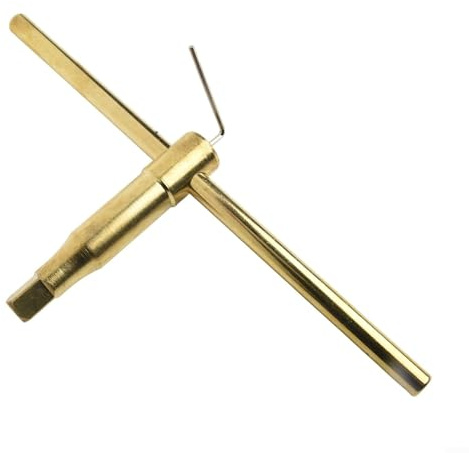 T-förmiger Drehfutter-Schlüssel, 40CR abgeschreckter Stahl, für 10 mm, 12 mm, 14 mm Drehfutter-Größen, geeignet für den Einsatz auf großen Bohrmaschinen (14 mm)