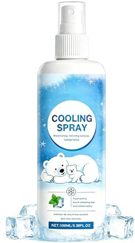 Spray Refrescante de Tejidos 100ml Inodora con Secado Rápido | Spray Para Refrescarse para Clima Caluroso, Verano, Actividades al Aire Libre, Fitness, Camping, Viajes y Desplazamientos