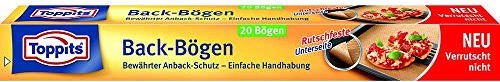 Toppits 20 teglie da forno con supporto antiscivolo, rotoli (la confezione può variare)