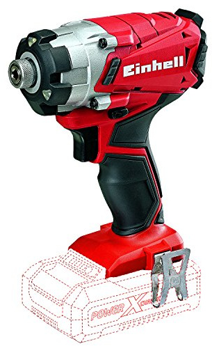 Einhell Expert TE-CI 18 Li Solo - Atornillador de impacto (18 V, ión de litio, 72 mm, 162 mm, 195 mm, 1 kg), color rojo y negro