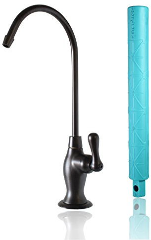 Metpure Non-airgap NSF Certified RO Faucet Reverse Osmosis Drinking Water Filtration System Water Dispenser Spout (Dark Oil Rubbed Bronze). Vase Style with Faucet Wrench.
