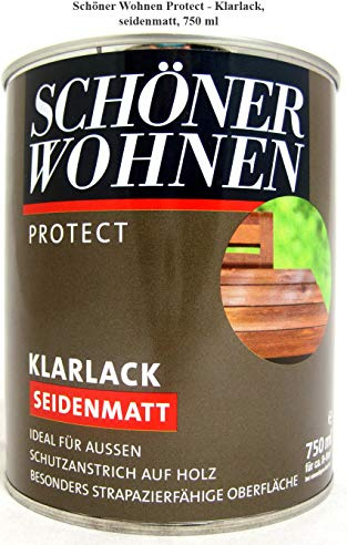 Protect Klarlack - Alkydharzlack, seidenmatt, farblos, 750 ml
