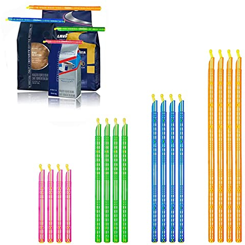 Essen Tasche Sealer Clips Beutel Verschluss Bag Sealer Sticks Bag Sealer Clips Magic Bag Sealing Sticks Verschlussclip Lebensmittelbeutel zur Aufbewahrung von Lebensmitteln 1 Einstellen