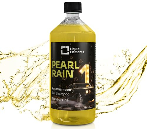 Liquid Elements Pearl Rain Autoshampoo 1L, Number One (Herrenduft) | Autoreiniger entfernt hartnäckige Verschmutzungen, greift Wachse & Versiegelungen nicht an, ergiebiges Konzentrat