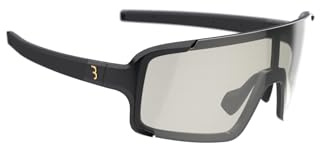 BBB Cycling Fahrradbrille Selbsttönend Fahrrad Sonnenbrille Photochromatisch Herren und Damen Sportbrille Schnellbrille Radbrille Radsportbrille MTB und Rennrad Chester BSG-69PH Glänzend Schwarz