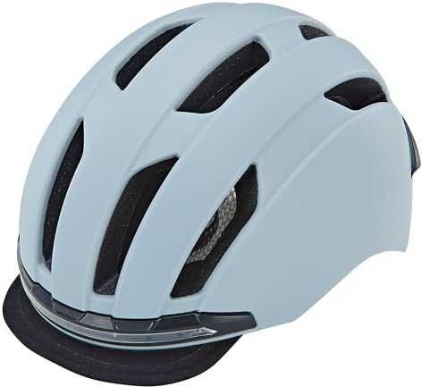 Prophete E-Bike Helm ECO Urban Fahrradhelm, Inmold Technologie, LED-Licht vorne und hinten (360° Sichtbarkeit), Anzeigesignale per Fernbedienung möglich