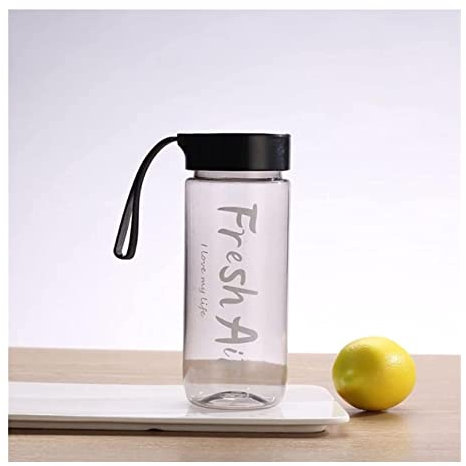 Sportflasche Trinkflasche Kunststoff-Wasserbecher, Bereifter Tragbarer Becher, Niedlicher Sport, Transparenter, Bereifter Raumbecher, Anti-Drop-Mischbecher Wasserflasche Trinkflaschen Wasserflaschen