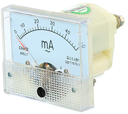 YOKIVE Analogico Da pannello Amperometro, 85L1 Ampere Metro Corrente Tester, Grande per Ufficio, Arte, Casa, Uso quotidiano (AC 0-50mA)