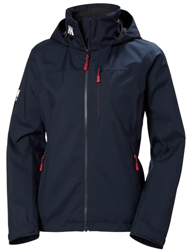 Helly Hansen Women's W Crew Hooded Jacket 2.0, Navy, S