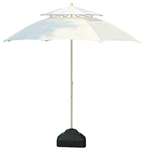 VNNHGB Sun Parasol Umbrella Garden Parasol Wall Mounted Cantilever, Aluminium ? 7ft / 210cm, Folding, Telescopic, Outdoor Recreation Umbrella for Courtyard/Garden/Terrac