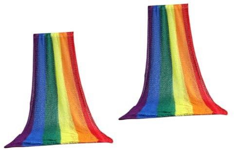 Abaodam 2stücke Infant Rainbow Swaddle Decke Aus Atmungsaktiv Und Weich Für Babyfotografie Als Schlafdecke Oder Badetuch Bunten Farben