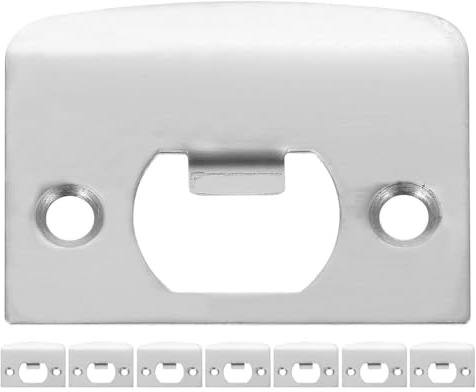 Homoyoyo Door Strike Plate Strike Plate Strike Plates with Internal Doors Door Latch Plate Door Latch Plate Door Strike Plate for Mortice Door Latch Adjustable Two Piece Door Strike