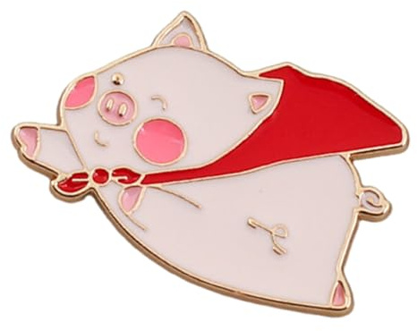 Brosche aus Legierung, Tier, multifunktionales Accessoire, Cartoon, fliegendes Schwein, Tierbrosche, Geschenk für Modeliebhaber
