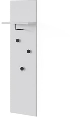 Vicco Wandgarderobe Siri, Garderobe mit Haken, Weiß, 36 x 135 cm