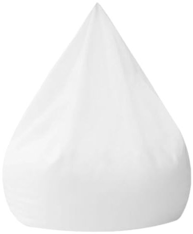 HOLIDYOYO Sitzsack-Sofaauflage Wäschekorb mit Deckel ausgestopft Schubladenteiler werfen Sofabezug sitzsack überzug Keine Füllung für den Sitzsack Sitzsackbezug ohne Füllung Stoff Weiß