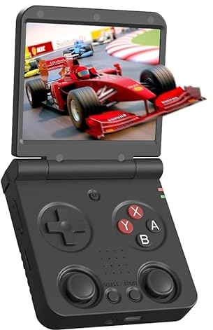 Arikon MIYOO FLIP V2 Console Portatile Retrò, 64 GB, Display IPS 3,5 Pollici, Pieghevole, Batteria 3000 mAh