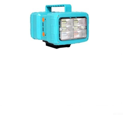 Foco LED y taller y construcción diseñado para puertos de batería Bl1830bl1840bl1815, luz de trabajo con carga USB dual (para batería A3/2106)