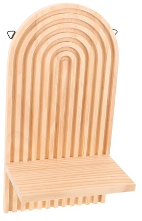 EPIGEIST Soporte de Vela de Pared Rústico de Madera Maciza Soporte de Vela de Pilar Pared para Decoración Bohemia de Estante Flotante para Salón y Aromaterapia